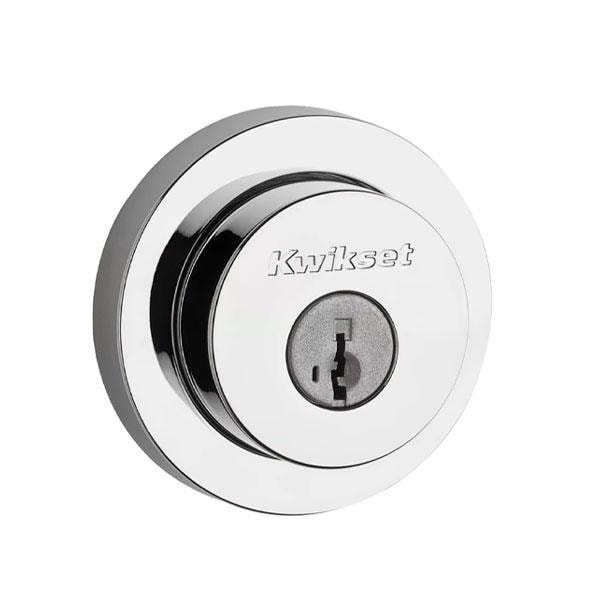 Kwikset: Milan Single Cylinder Deadbolt with Smartkey Technology / Polished Chrom